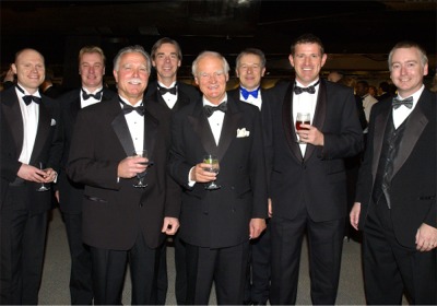 Sir Ralph Robins with Rolls Royce colleagues